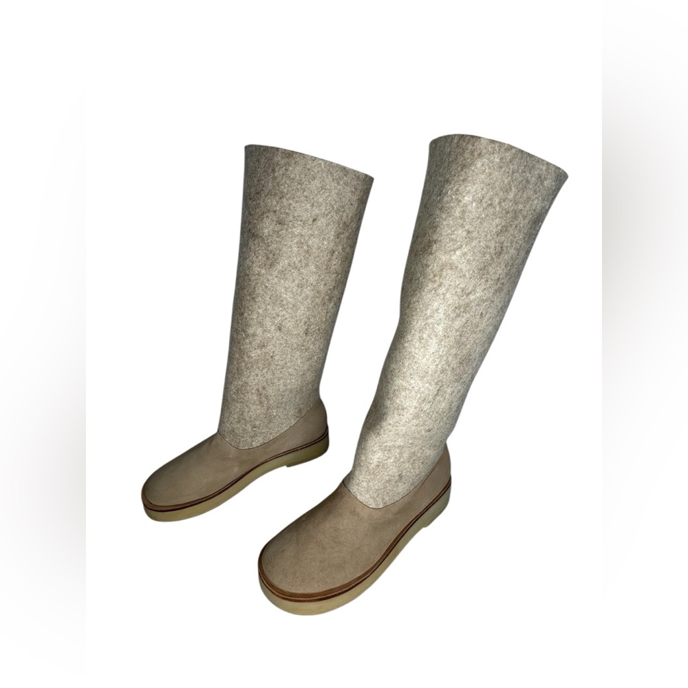 Lauren Manoogian Felt Contour Boots Camel Combo EU 40 - Picture 6 of 9
